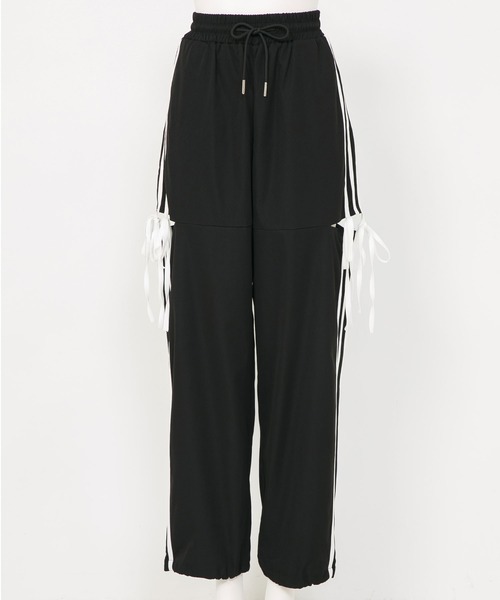 Diable baiser（ディアブルベーゼ）の「ラインリボンデザイントラックパンツ（その他パンツ・レディース・グレー/ブラック・MEDIUM）」の9枚目の写真