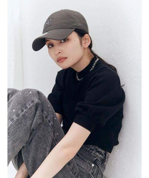 MURUA（ムルーア）の「ハーフパフスリーブニット（ニット/セーター・レディース・アイボリー/ブラック/その他1/オレンジ・FREE）」の21枚目の写真