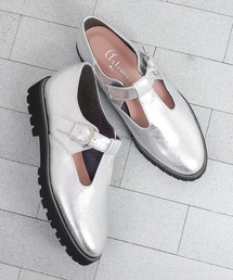 ✡美品✡　Doruche シルバー ローファー　24EEE ローファー (レディース)通販｜J'aDoRe JUN ONLINE