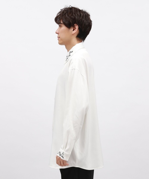 LAKOLE（ラコレ）の「襟カフス刺繍長袖シャツ / 139954（シャツ/ブラウス・メンズ・ブラック/ホワイト/グリーン・MEDIUM/LARGE/X-LARGE）」の18枚目の写真