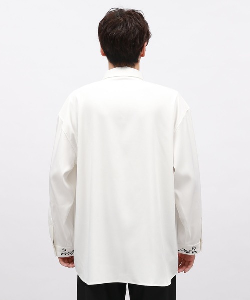 LAKOLE（ラコレ）の「襟カフス刺繍長袖シャツ / 139954（シャツ/ブラウス・メンズ・ブラック/ホワイト/グリーン・MEDIUM/LARGE/X-LARGE）」の19枚目の写真