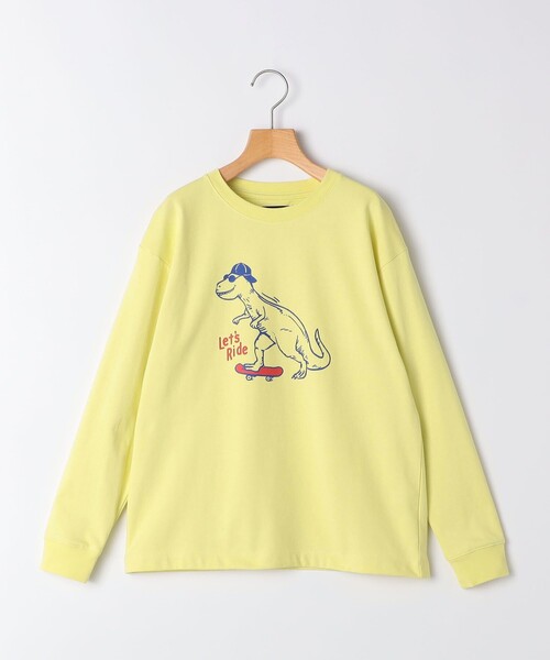 【セール】SHIPS KIDS:140～160cm /〈吸水速乾〉恐竜 プリント 長袖 TEE（Tシャツ/カットソー）｜SHIPS（シップス）
