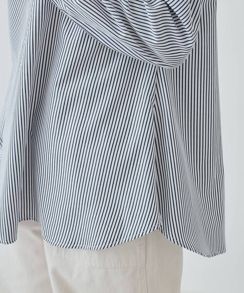 DRESKIP（ドレスキップ）の「◆【2点セット】着回し自在 ニットベスト＋フレアシルエットブラウス（その他トップス・レディース・ブラック/チャコールグレー/サンドベージュ/グリーン・04/03/02）」の7枚目の写真