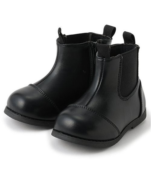 petit main（プティマイン）の「サイドゴアブーツ（ブーツ・キッズ・ライトベージュ/ブラウン/ブラック・15cm/16cm/17cm/18cm/14cm/19cm）」の2枚目の写真