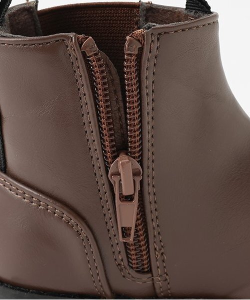 petit main（プティマイン）の「サイドゴアブーツ（ブーツ・キッズ・ライトベージュ/ブラウン/ブラック・15cm/16cm/17cm/18cm/14cm/19cm）」の9枚目の写真