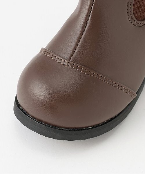 petit main（プティマイン）の「サイドゴアブーツ（ブーツ・キッズ・ライトベージュ/ブラウン/ブラック・15cm/16cm/17cm/18cm/14cm/19cm）」の10枚目の写真