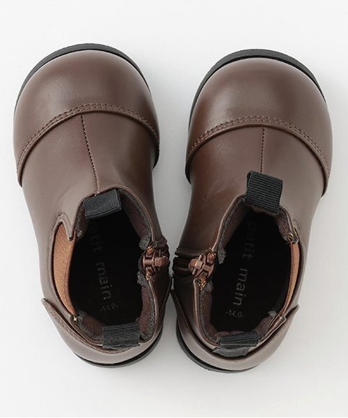 petit main（プティマイン）の「サイドゴアブーツ（ブーツ・キッズ・ライトベージュ/ブラウン/ブラック・15cm/16cm/17cm/18cm/14cm/19cm）」の12枚目の写真