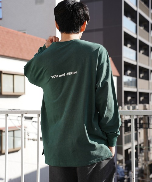 Tom&Jerry(トムアンドジェリー)の「(DV)【トムとジェリー】【ユニセックス】プリント 長袖 Tシャツ(Tシャツ/カットソー・メンズ・ベージュ/ホワイト系2/ホワイト系1/ダークグリーン/ネイビー/チャコールグレー/オレンジ/ブラック・X-LARGE/MEDIUM/LARGE)」の22枚目の写真