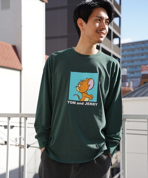 Tom&Jerry(トムアンドジェリー)の「(DV)【トムとジェリー】【ユニセックス】プリント 長袖 Tシャツ(Tシャツ/カットソー・メンズ・ベージュ/ホワイト系2/ホワイト系1/ダークグリーン/ネイビー/チャコールグレー/オレンジ/ブラック・X-LARGE/MEDIUM/LARGE)」の21枚目の写真