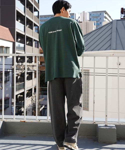 Tom&Jerry(トムアンドジェリー)の「(DV)【トムとジェリー】【ユニセックス】プリント 長袖 Tシャツ(Tシャツ/カットソー・メンズ・ベージュ/ホワイト系2/ホワイト系1/ダークグリーン/ネイビー/チャコールグレー/オレンジ/ブラック・X-LARGE/MEDIUM/LARGE)」の19枚目の写真