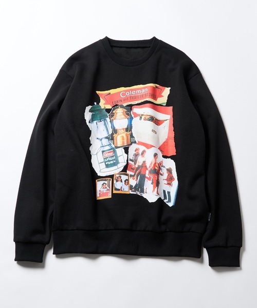COLEMAN（コールマン）の「【Coleman】バックフリース ヴィンテージグラフィックトレーナー /メンズ、ウィメンズで着れるサイズ展開！ Vintage print buck fleece crew neck sweat（スウェット・レディース・グリーン/ホワイト/ブラック/ネイビー・M/L/XL/XS/S）」の6枚目の写真