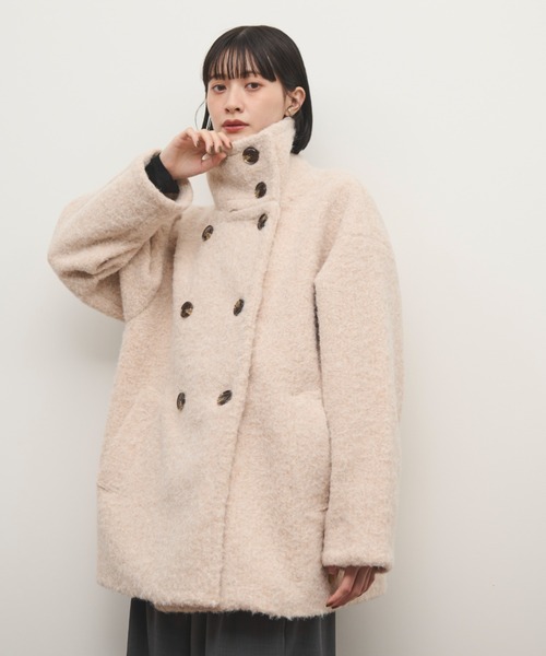 2way シャギーミドルコート Shelly island（シェリーアイランド）の「2WAYシャギーミドルコート