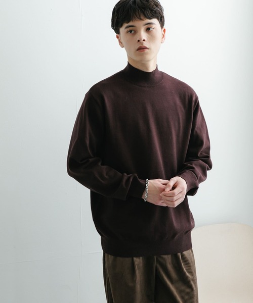 セール】ストレッチモックネックニット（ニット/セーター）｜SENSE OF