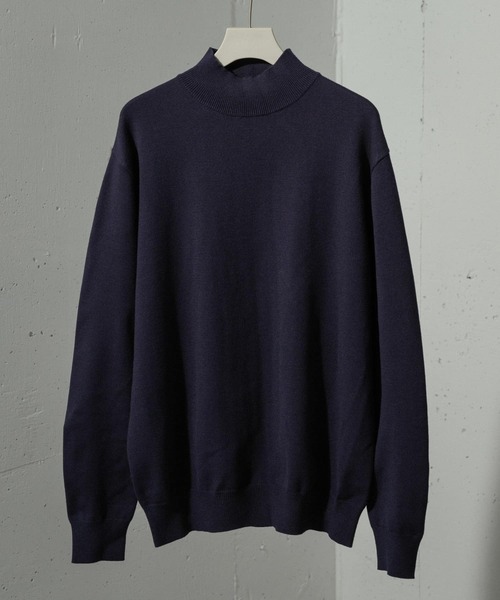 SENSE OF PLACE by URBAN RESEARCH(センスオブプレイスバイアーバンリサーチ)の「ストレッチモックネックニット(ニット/セーター・メンズ・アイボリー/レッド/ライトブルー/ブラック/ネイビー/ブラウン/ブラック系その他・LARGE/MEDIUM)」の16枚目の写真