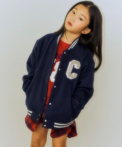 ステューシー ×チャンピオン　Ｐコート　ジャケット　裏ボア　ピンバッチ付　ＸＬ ブランド古着】【STUSSY×Champion（スチューシー×チャンピオン