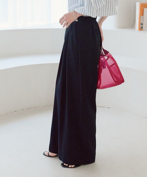 RISA監修・ミントグリーン追加・5サイズあり】2タックワイドパンツ