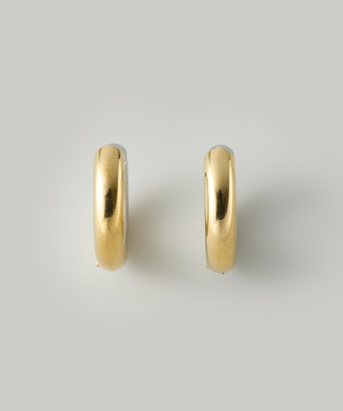 Jolie Toujours(ジョリトゥジュール)の「【汗や水に強い】〈ステンレス〉バイカラープチフープピアス(ピアス(両耳用)・レディース・シルバー×ゴールド・FREE)」の3枚目の写真