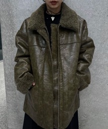 Ameri | UND REVERSIBLE BONDING JACKET(ライダースジャケット)