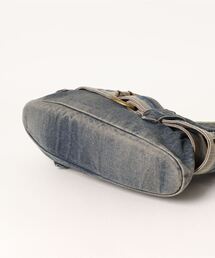ヴィンテージライク デニムショルダーバッグ LON24a087-ファッション