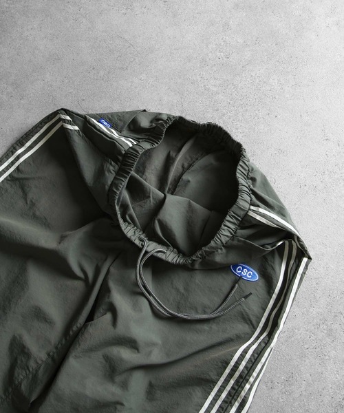 CHIKABA(チカバ)の「【CHIKABA SAUNA CLUB】 サイドライン ナイロン トラック パンツ 【セットアップ可】(その他パンツ・メンズ・ブラック系/ブラック/オリーブ・MEDIUM/LARGE/X-LARGE)」の21枚目の写真