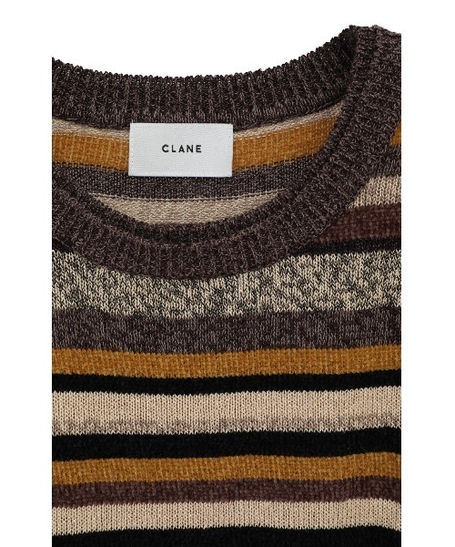CLANE 正規商品 トップス ニット クラネ マルチ ボーダー MOLE
