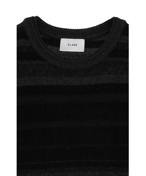 MOLE MIX BORDER KNIT TOPS（ニット/セーター）｜CLANE（クラネ