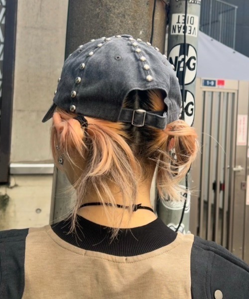 XU（エックスユー）の「【XU】studs cap（キャップ・メンズ・ブラック/グレー・ONE SIZE）」の13枚目の写真