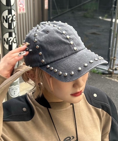 XU（エックスユー）の「【XU】studs cap（キャップ・メンズ・ブラック/グレー・ONE SIZE）」の17枚目の写真