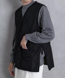 【TAION】MILITARY W-ZIP V NECK DOWN JKT TAION-101ZML-1