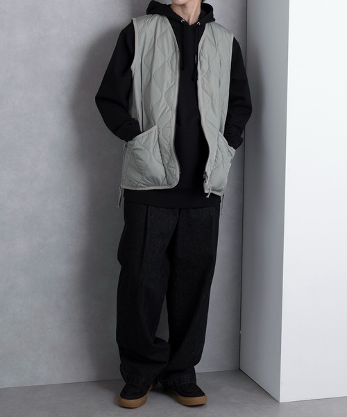TAION(タイオン)の「【TAION】MILITARY W-ZIP V NECK DOWN JKT TAION-101ZML-1(ダウンベスト・メンズ・ブラック/ダークオリーブ/ダークグリーン・M/L/XL)」の16枚目の写真