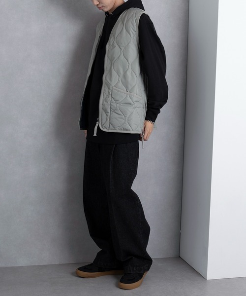 TAION(タイオン)の「【TAION】MILITARY W-ZIP V NECK DOWN JKT TAION-101ZML-1(ダウンベスト・メンズ・ブラック/ダークオリーブ/ダークグリーン・M/L/XL)」の17枚目の写真