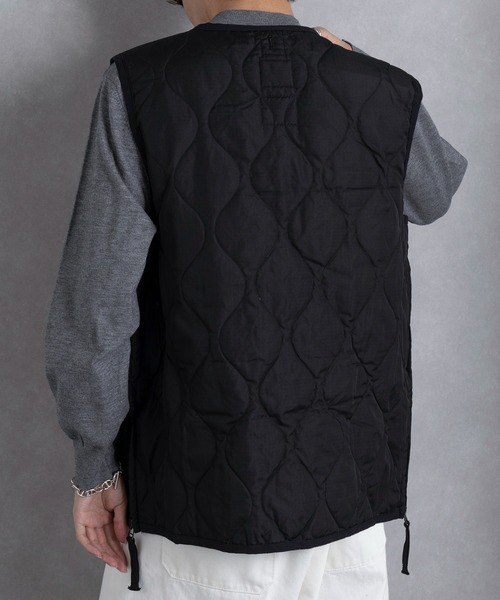 TAION(タイオン)の「【TAION】MILITARY W-ZIP V NECK DOWN JKT TAION-101ZML-1(ダウンベスト・メンズ・ブラック/ダークオリーブ/ダークグリーン・M/L/XL)」の5枚目の写真