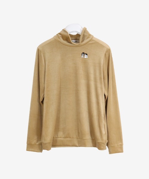 STUDIO PICONE(スタジオピッコーネ)の「起毛リブ長袖ハイネックプルオーバー(Tシャツ/カットソー・レディース・ピンク/ホワイト/ベージュ・L/M/LL)」の6枚目の写真