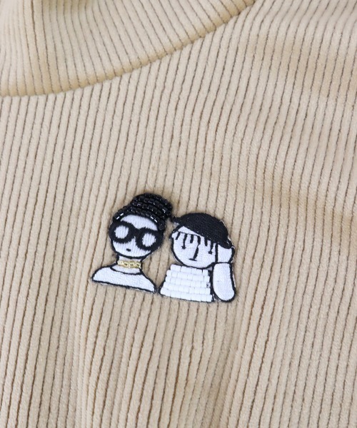 STUDIO PICONE(スタジオピッコーネ)の「起毛リブ長袖ハイネックプルオーバー(Tシャツ/カットソー・レディース・ピンク/ホワイト/ベージュ・L/M/LL)」の10枚目の写真