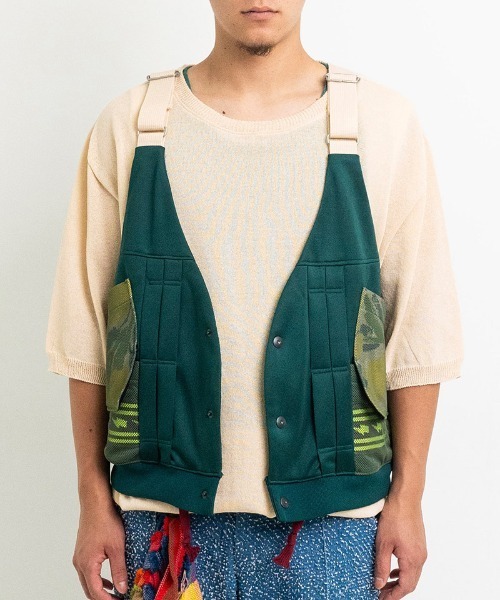masterkey（マスターキー）の「mcg3567-MIRAGE VEST ベスト（ベスト・メンズ・ネイビー/グリーン・FREE）」の5枚目の写真