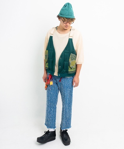 masterkey（マスターキー）の「mcg3567-MIRAGE VEST ベスト（ベスト・メンズ・ネイビー/グリーン・FREE）」の11枚目の写真