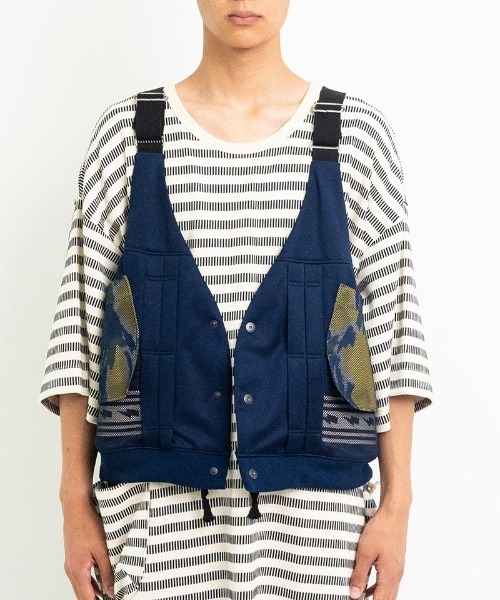 masterkey（マスターキー）の「mcg3567-MIRAGE VEST ベスト（ベスト・メンズ・ネイビー/グリーン・FREE）」の12枚目の写真