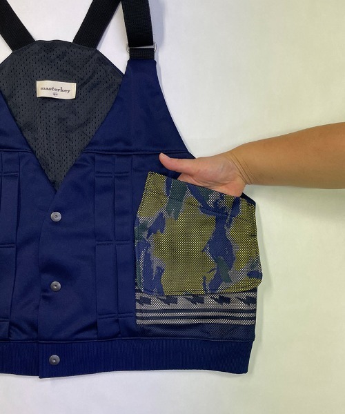 masterkey（マスターキー）の「mcg3567-MIRAGE VEST ベスト（ベスト・メンズ・ネイビー/グリーン・FREE）」の20枚目の写真