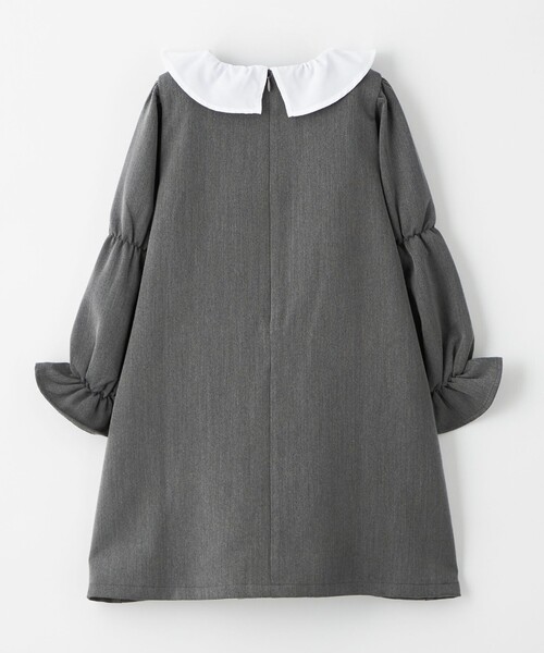 green label relaxing(グリーンレーベルリラクシング)の「シロエリ ワンピース / キッズ 100cm-130cm(ワンピース・キッズ・ダークグレー/グレー・100cm/110cm/120cm/130cm)」の12枚目の写真