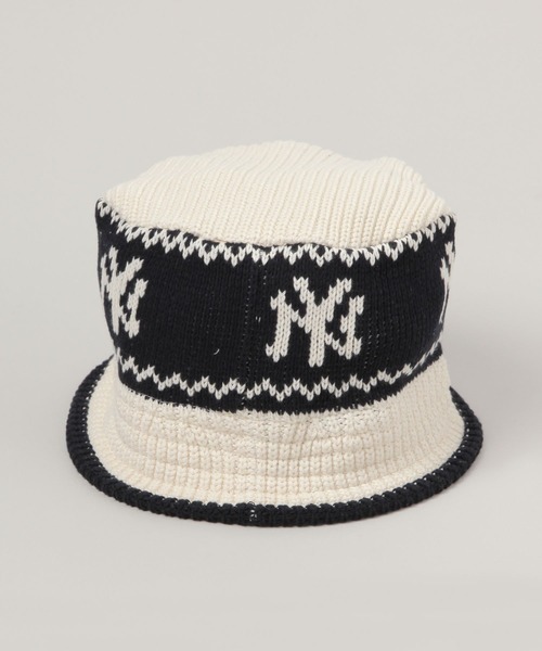 RAGEBLUE（レイジブルー）の「【NEW ERA/ニューエラ】Knit Bucket G/ニットバケットハット（ニットキャップ/ビーニー・メンズ・オフホワイト・FREE）」の3枚目の写真
