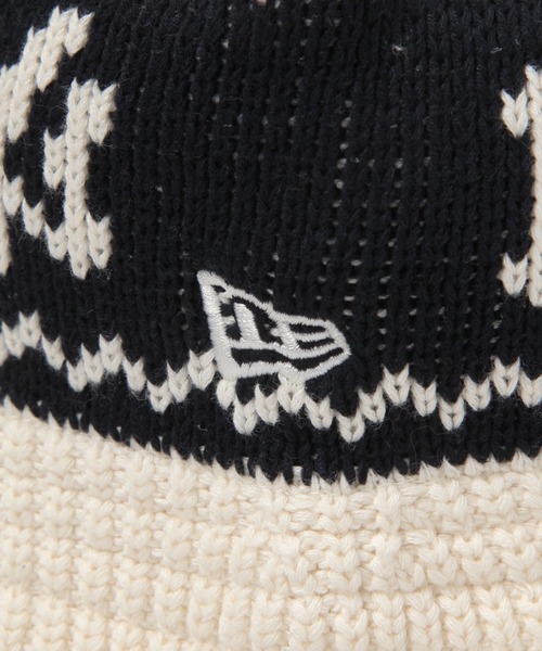RAGEBLUE（レイジブルー）の「【NEW ERA/ニューエラ】Knit Bucket G/ニットバケットハット（ニットキャップ/ビーニー・メンズ・オフホワイト・FREE）」の6枚目の写真
