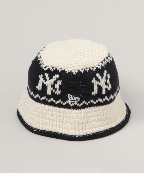 RAGEBLUE（レイジブルー）の「【NEW ERA/ニューエラ】Knit Bucket G/ニットバケットハット（ニットキャップ/ビーニー・メンズ・オフホワイト・FREE）」の9枚目の写真