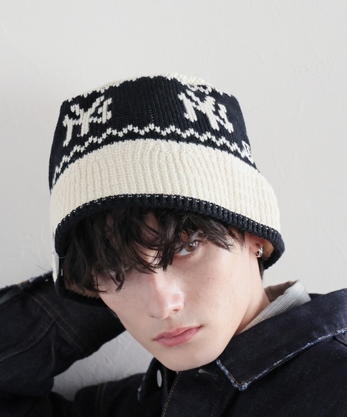 RAGEBLUE（レイジブルー）の「【NEW ERA/ニューエラ】Knit Bucket G/ニットバケットハット（ニットキャップ/ビーニー・メンズ・オフホワイト・FREE）」の10枚目の写真