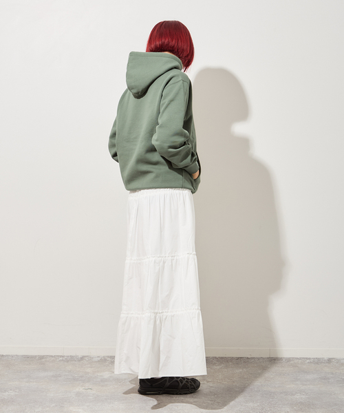Carhartt WIP(カーハートダブリューアイピー)の「【CARHARTT WIP】W HOODED CARHARTT SWEATSHI I033648 裏起毛パーカー(パーカー・レディース・グリーン・X-SMALL)」の6枚目の写真