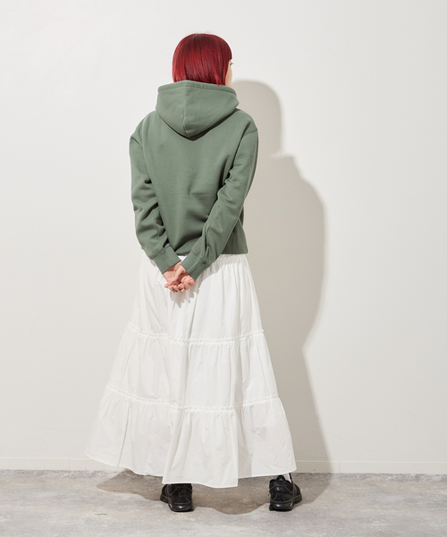 Carhartt WIP(カーハートダブリューアイピー)の「【CARHARTT WIP】W HOODED CARHARTT SWEATSHI I033648 裏起毛パーカー(パーカー・レディース・グリーン・X-SMALL)」の7枚目の写真