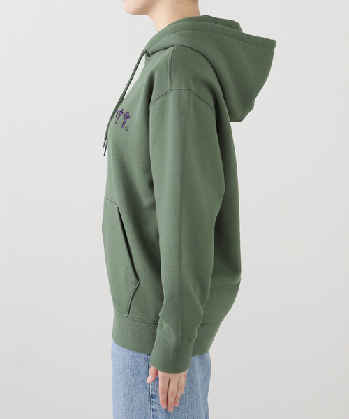 Carhartt WIP(カーハートダブリューアイピー)の「【CARHARTT WIP】W HOODED CARHARTT SWEATSHI I033648 裏起毛パーカー(パーカー・レディース・グリーン・X-SMALL)」の12枚目の写真