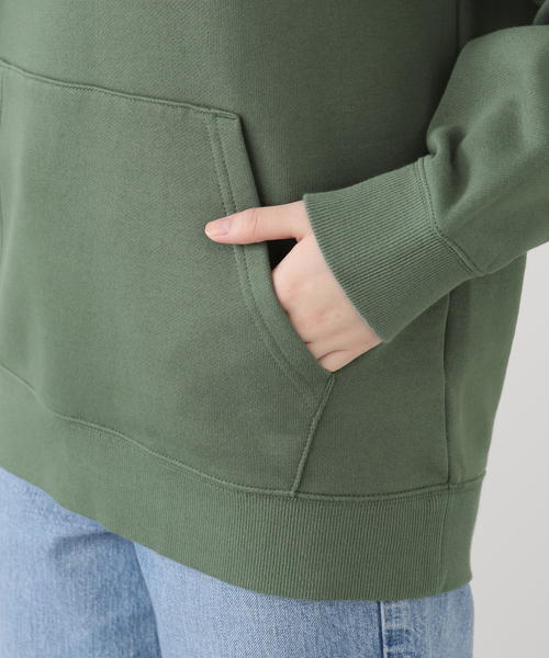 Carhartt WIP(カーハートダブリューアイピー)の「【CARHARTT WIP】W HOODED CARHARTT SWEATSHI I033648 裏起毛パーカー(パーカー・レディース・グリーン・X-SMALL)」の18枚目の写真