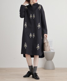 EMAGO ツリーハウス刺繍ワンピース