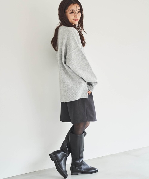 mil(ミル)の「【150㎝前後の小柄さんサイズ】シンプルゆるニットプルオーバー(ニット/セーター・レディース・アイボリー/モカ/ミックスグレー・ONE SIZE)」の4枚目の写真