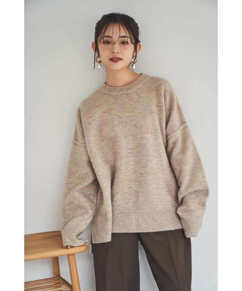 mil(ミル)の「【150㎝前後の小柄さんサイズ】シンプルゆるニットプルオーバー(ニット/セーター・レディース・アイボリー/モカ/ミックスグレー・ONE SIZE)」の13枚目の写真